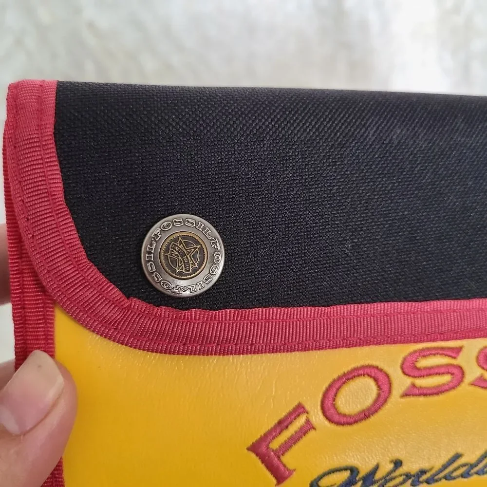 Fossil Vintage Canvas Belt bag‎ Wallet New with tags